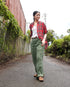 INDIGO Tartan Over Shirt / Red・Blue